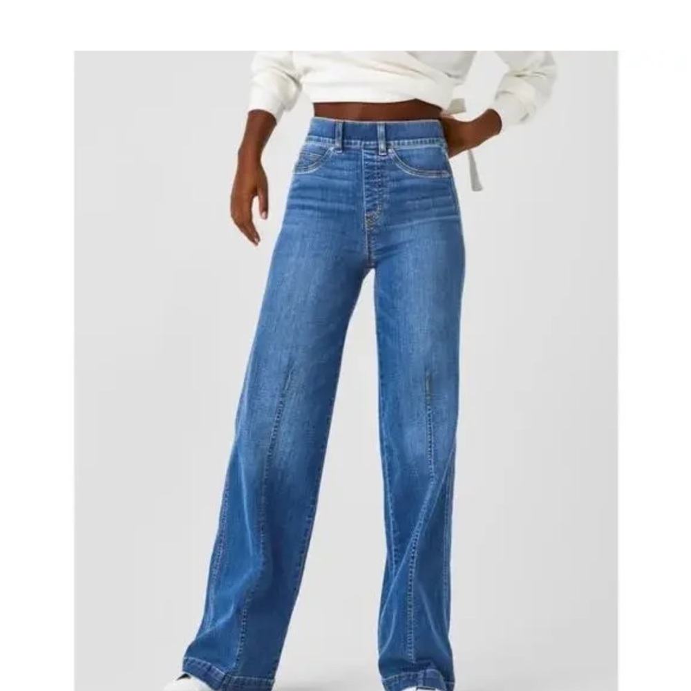 SPANX Women's Flare Jeans in Blue SIZE XS